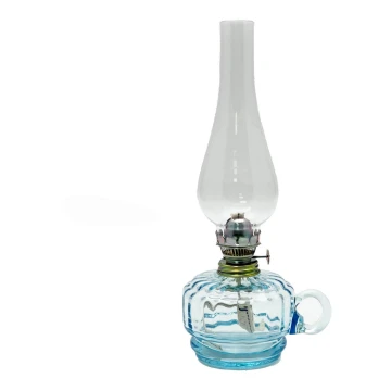 Lámpara de queroseno MONIKA 34 cm aguamarina claro