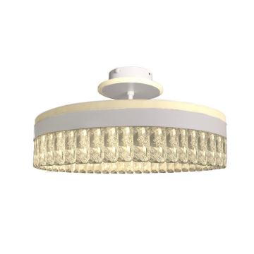 Lámpara de araña de cristal LED de superficie regulable LED/75W/230V 3000-6500K blanco + control remoto