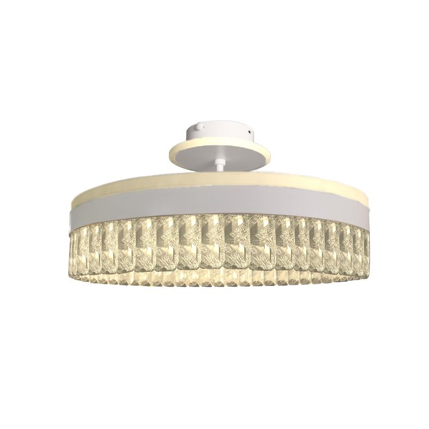 Lámpara de araña de cristal LED de superficie regulable LED/75W/230V 3000-6500K blanco + control remoto
