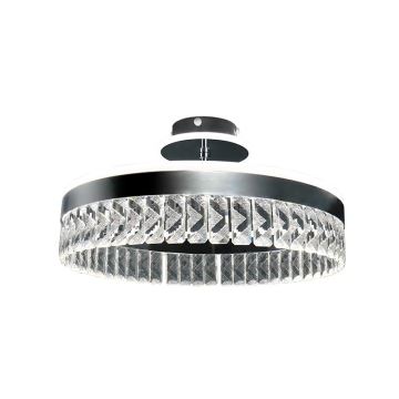 Lámpara de araña de cristal LED de superficie regulable LED/75W/230V 3000-6500K cromo + control remoto