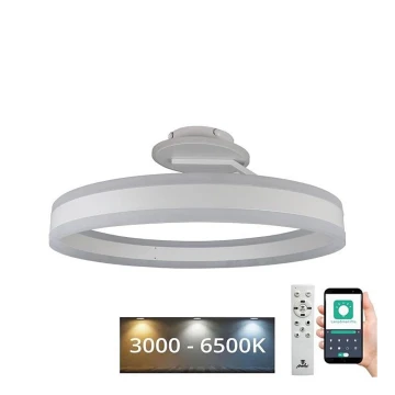 Lámpara de techo LED regulable LED/86W/230V 3000-6500K blanco + control remoto
