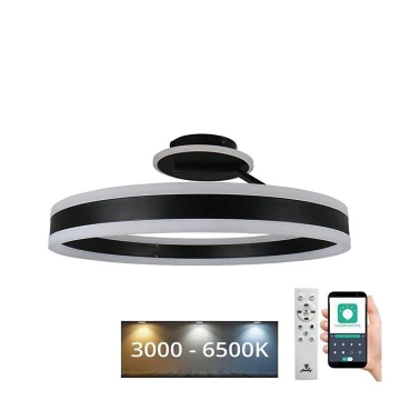 Lámpara de techo LED regulable LED/86W/230V 3000-6500K negro + control remoto