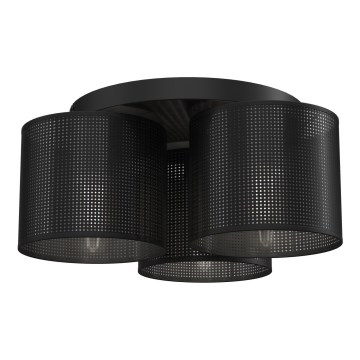 Lámpara de techo LOFT SHADE 3xE27/60W/230V negro