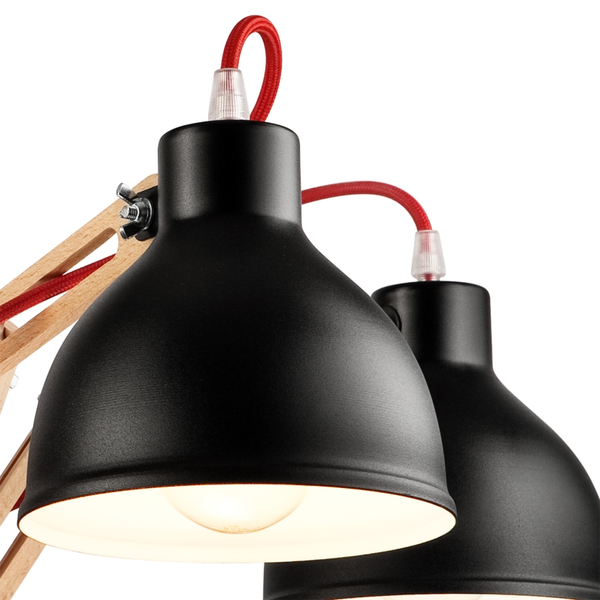 Lámpara de techo MARCELLO 5xE27/60W/230V haya - FSC Certificado
