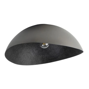 Lámpara de techo SOLARIS 1xE27/60W/230V diá. 33 cm plata/negro