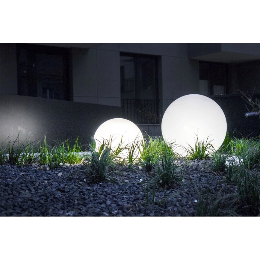 Lámpara decorativa exterior GARDEN BALL 1xE27/40W/230V IP65 diá. 25 cm