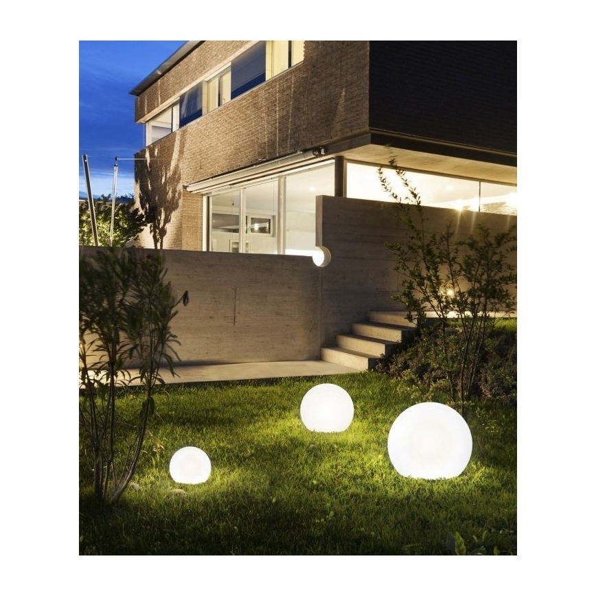 Lámpara decorativa exterior GARDEN BALL 1xE27/40W/230V IP65 diá. 25 cm