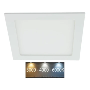 Lámpara empotrable de baño LED LED/18W/230V 3000/4000/6000K IP44