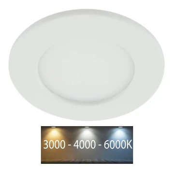 Lámpara empotrable de baño LED LED/6W/230V 3000/4000/6000K IP44