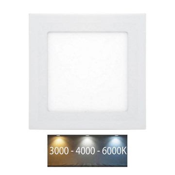 Lámpara empotrable de baño LED RAFA LED/6W/230V 3000/4000/6000K 12x12 cm IP44 blanco