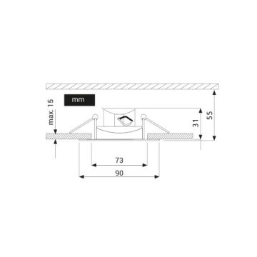 Lámpara empotrable LED EYE LED/5W/230V 4000K