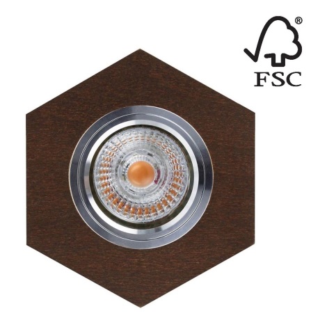 Lámpara empotrable LED VITAR 1xGU10/5W/230V CRI 90 haya – FSC Certificado