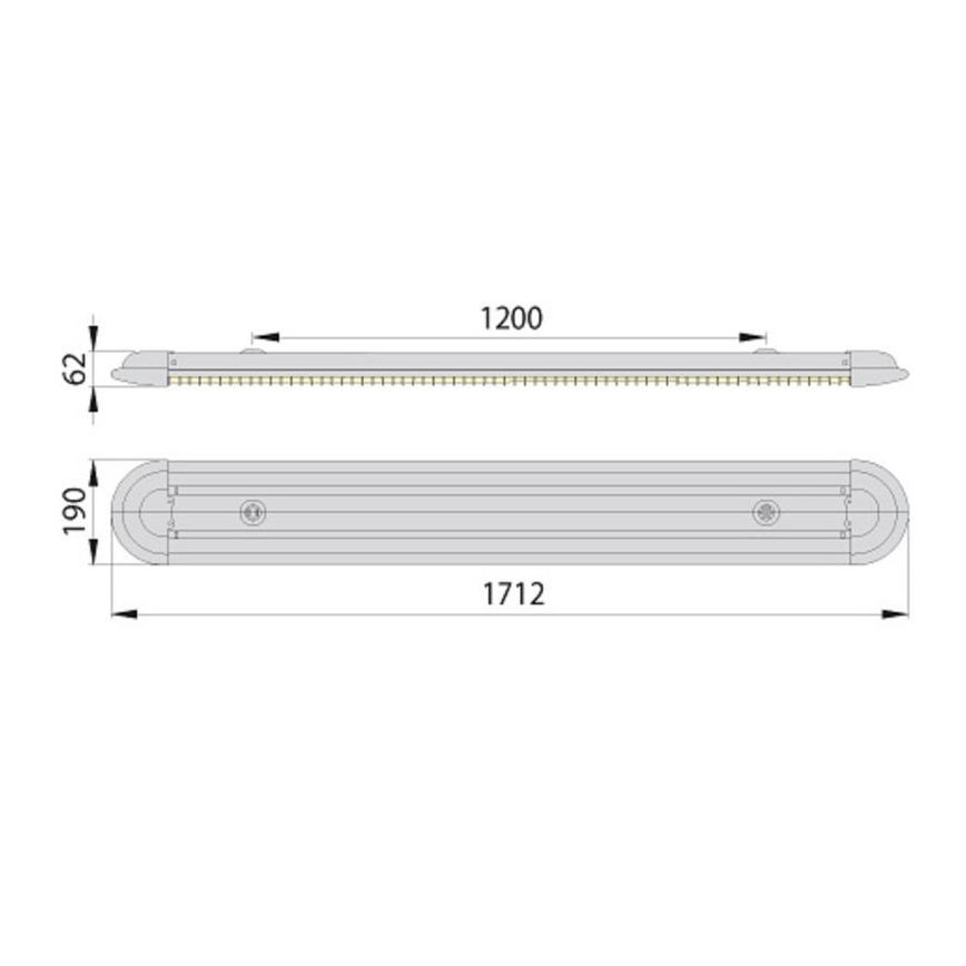 Lámpara fluorescente ECO T8 2xG13/58W/230V