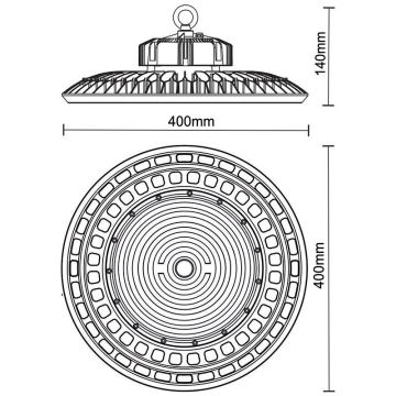 Lámpara industrial LED UFO HIGHBAY LED/200W/230V 5000K IP65