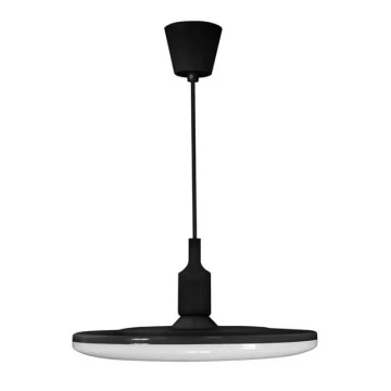 Lámpara LED colgante KIKI 1xE27/15W/230V negro