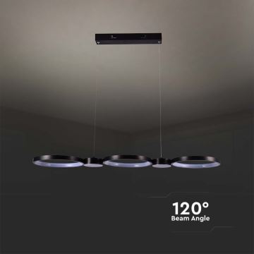 Lámpara LED colgante LED/38W/230V 3000K negro