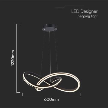 Lámpara LED colgante LED/40W/230V 3000/4000/6400K