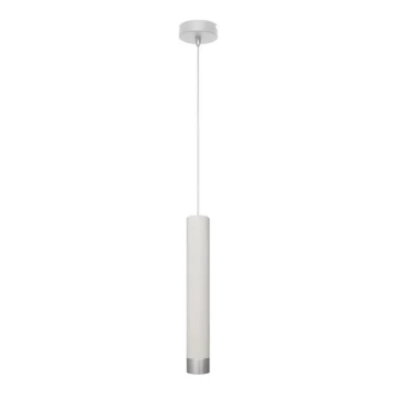 Lámpara LED colgante TUBA 1xGU10/4,8W/230V blanco/cromo mate