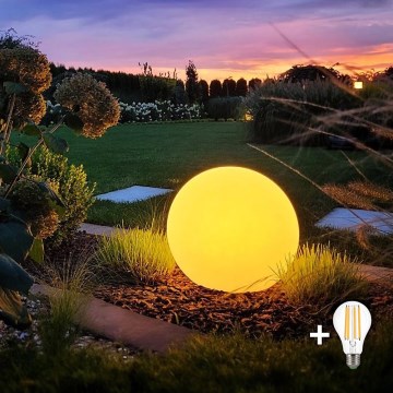 Lámpara LED de exterior GLOBO 1xE27/11W/230V diá. 60 cm IP44