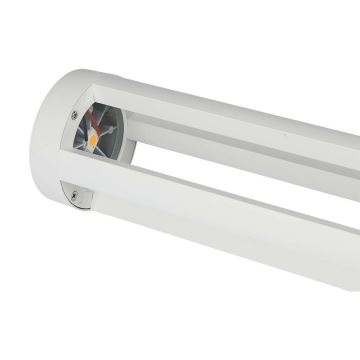 Lámpara LED de exterior LED/10W/230V 80cm 3000K IP65 blanco