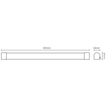 Lámpara LED debajo del gabinete LED/15W/230V IP44