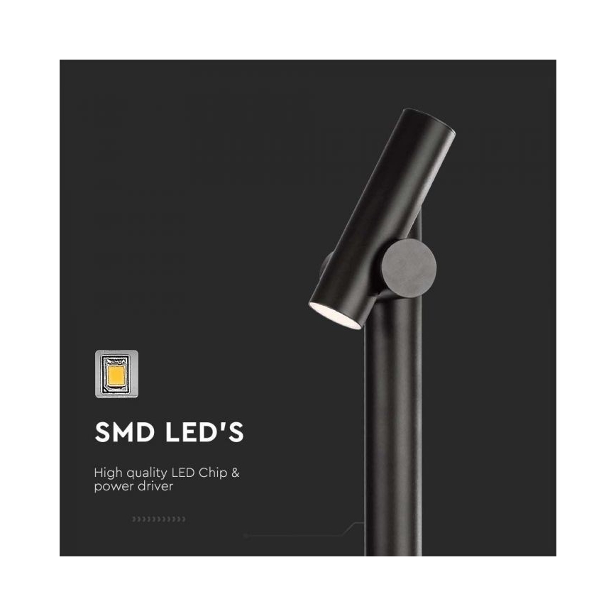 Lámpara LED flexible de exterior LED/4W/230V 3000K IP44 100 cm negro
