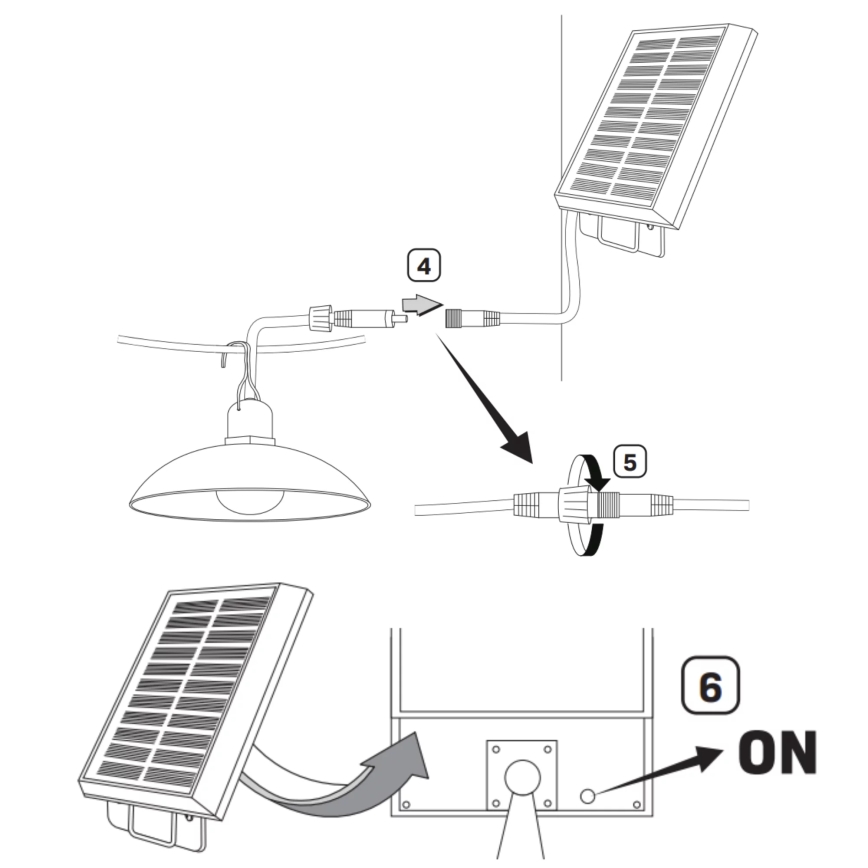 Lámpara solar LED CELINA LED/1,8W/3,7V IP44 + control remoto