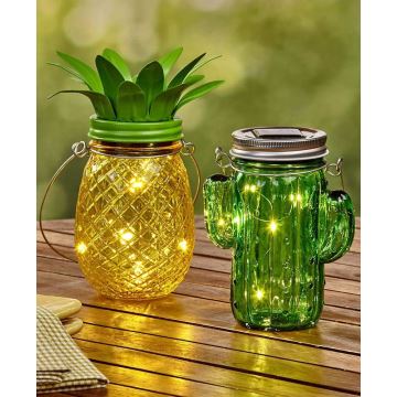 Lámpara solar LED JAR LED/1,2V IP44 piña