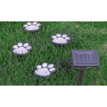 Lámpara solar LED LED/0,14W/2V IP44 paws