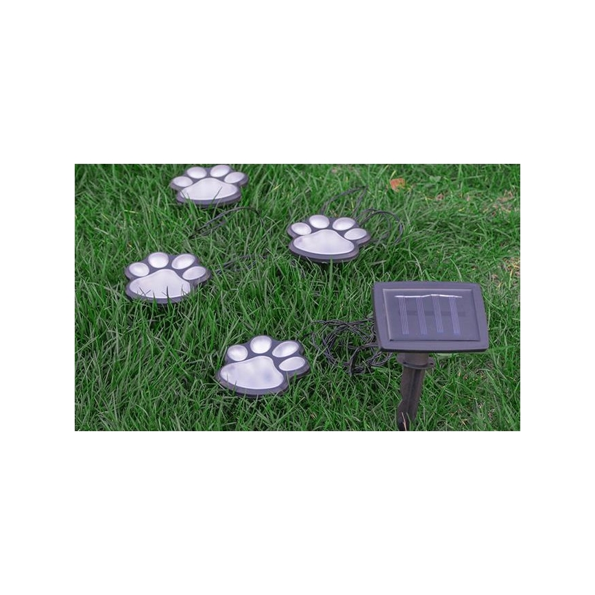 Lámpara solar LED LED/0,14W/2V IP44 paws