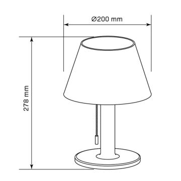 Lámpara solar LED regulable VIOLA LED/3,7V IP44