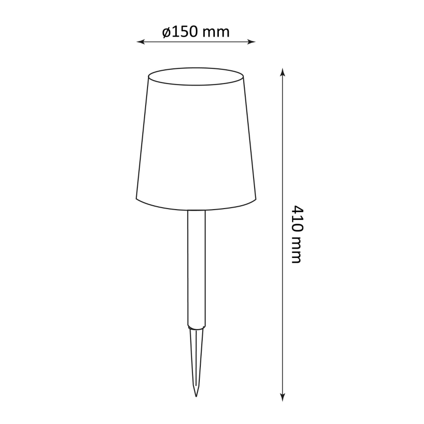 Lámpara solar LED RUMBA LED/1,2V IP44