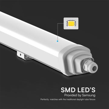 Lámpara técnica LED fluorescente SAMSUNG CHIP LED/18W/230V 4000K IP65 60 cm