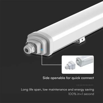 Lámpara técnica LED fluorescente SAMSUNG CHIP LED/18W/230V 4000K IP65 60 cm