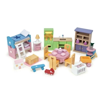 Le Toy Van - Juego completo de muebles para casa de muñecas Starter