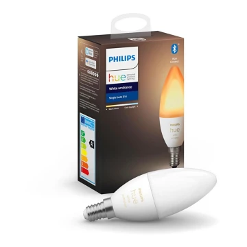 LED Bombilla regulable Philips Hue WHITE AMBIANCE B39 E14/5,2W/230V 2200K - 6500K