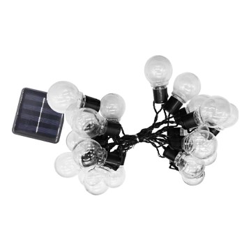 LED - Cadena solar 20xLED/0,12W/1,2V 1xAA IP44 3000K