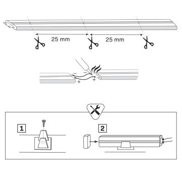 LED Cinta NEON 5 m LED/27W/12V IP65 rosa