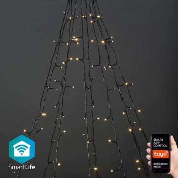 LED Cortina de Navidad para exterior 200xLED/8 funciones 10x2m IP65 Wi-Fi Tuya blanco cálido