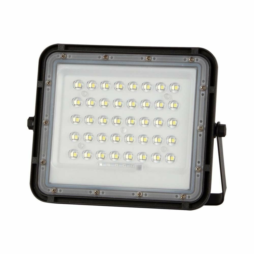 LED de exterior Regulable solar reflectora LED/6W/3,2V IP65 4000K negro + control remoto