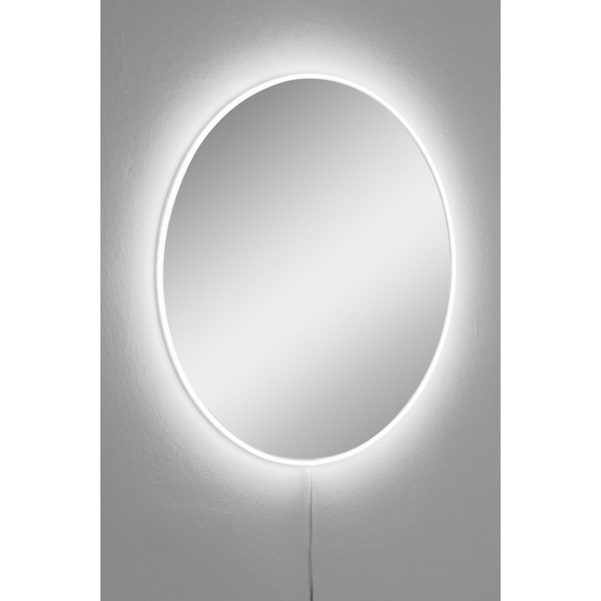 LED Espejo de pared con retroiluminación ROUND diá. 60 cm blanco