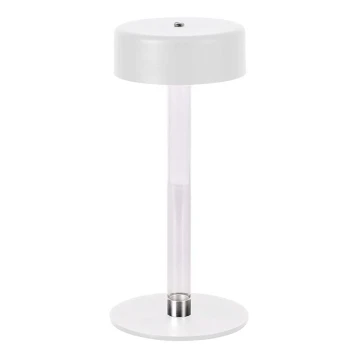 LED Lámpara de mesa táctil recargable y regulable LED/3W/5V 3000-6000K 2400 mAh blanco