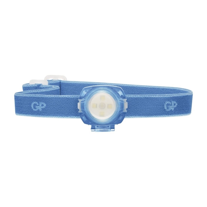 LED Linterna frontal GP EVERYBODY 4xLED/2×CR2025 azul