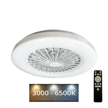 LED Plafón regulable con ventilador STAR LED/48W/230V 3000-6500K + control remoto