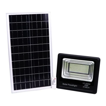LED Proyector solar de exterior LED/40W/10V IP65 6000K + control remoto