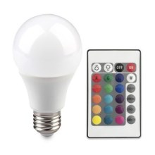 Bombillas RGB que cambian de color con mando a distancia, 900 lm, blanco  regulable para decoración d Sunnimix Control remoto de bombilla RGB