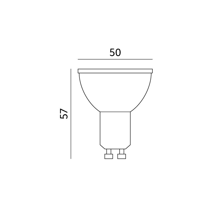 LED RGB Bombilla inteligente regulable GU10/5W/230V 2700-6500K Wi-Fi Tuya