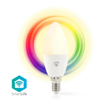 LED RGB Bombilla regulable Smartlife E14/4,5W/230V Wi-Fi 2700K