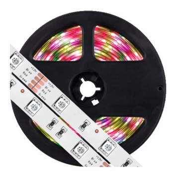 LED RGB Cinta regulable 5m LED/7,2W/12V IP65