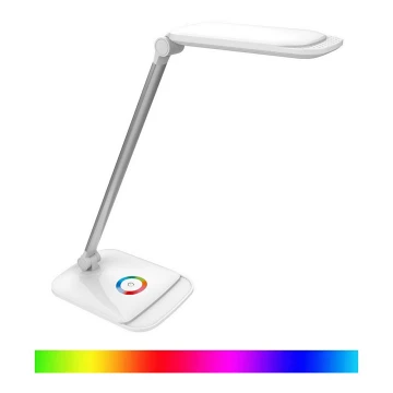 LED RGB Lámpara de mesa regulable táctil LED/18W/230V + USB